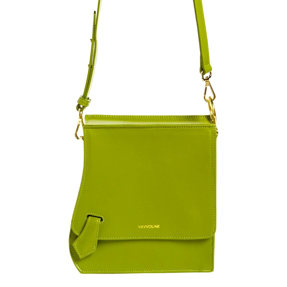 VAVVOUNE
Pear Green Riya Leather Shoulder Bag In At Nordstrom